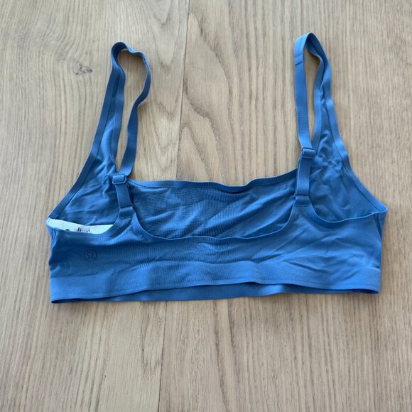 Lululemon Athletica |  Wundermost Nulu Bralette | Blue | Size 6 - Picture 3 of 5